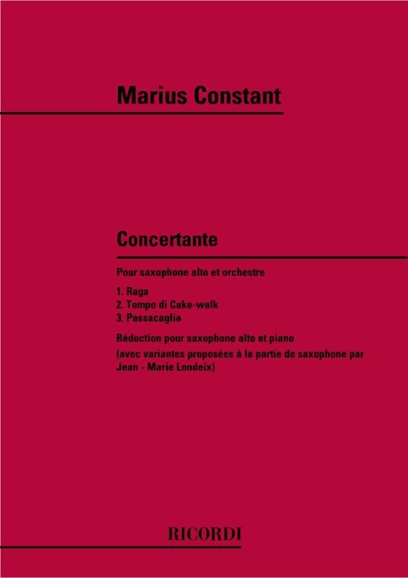 Concertante pour saxophone alto et orchestre